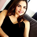 Second pic of Sexy brunette Alise Moreno looks enchanting dressed in black | Busty Porn