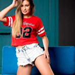 First pic of Cute Petite Demi Fray Strips Out Sports Outfit | Busty Porn