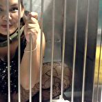 First pic of Caged beauty sucks a dick through the bars at AmateurPorn.me