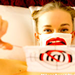 Second pic of Milena Angel Posing with a Mask