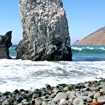 First pic of Eva Elfie Fucks on a Public Beach - Sexy Now Nude Teens