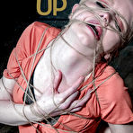 First pic of SexPreviews - Alice in Dallas black garter stockings lingerie blonde is bound in rope and exposed