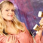 First pic of Bosomy blonde teen Marry Queen feels good when her shaved pussy is on the dildo toy