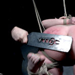 Second pic of SexPreviews - Adora Bell big tits tattoo redhead on heels is rope bound with shaved pussy exposed