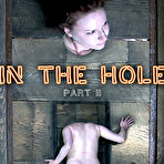 First pic of SexPreviews - Claire Adams brunette is bound to the floor and pussy and tits toyed to cum in dungeon