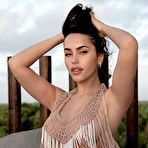 First pic of Claudia Tihan Busty Brunette on a Rooftop - AllNude.Pics Gallery