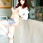 First pic of Suicide Girls model Lauretta showing ass in thong panties | Erotic Beauties