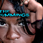First pic of SexPreviews - Melody Cummings ebony in lingerie and stockings bound with nipples clamped and pussy toyed