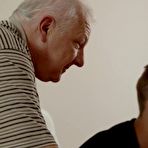 Fourth pic of Red-haired gal couldn't resist to charms of handsome old man Video - The Pornstar