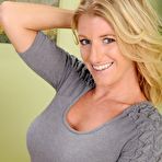 First pic of Busty MILF blonde Avona Dominica takes off her lingerie at home and poses for softcore pics