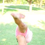 Fourth pic of Flashing Big Tits Latina At The Park