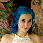 First pic of Skye Blue in White Lace Lingerie