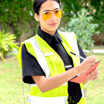 First pic of Aubrey Edible meter maid gets fucked in front of a crowd