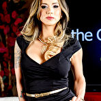 First pic of Hard cock is stuck deeply in butt hole between the stockings legs of Nadia Styles