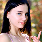 Second pic of Polly Pure exposes her perfect curves in the middle of a forest
