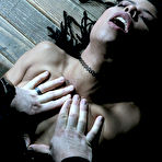 Fourth pic of SexPreviews - Kira Noir with perfect body is bound in dungeon her ass toyed with stick dildo
