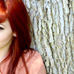 First pic of Bosomy cutie Ivy Jean is exposing her nude tattooed body in the open air