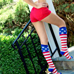 First pic of Erin Lynn Newcomer in Red Shorts