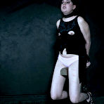 Third pic of SexPreviews - Miranda Miller petite brunette is bound for red ass spanking in kinky dungeon with sextoys