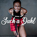 First pic of SexPreviews - Bellah Dahl high heels ebony in net pantyhose is rope bound and sex toyed