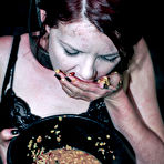 Second pic of SexPreviews - Lila Katt is cuffed in chains dungeon bound her shaved pussy exposed and toyed