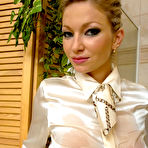 Second pic of Ladies in blouses Christina Lee and Anita Heat reveal their boobs under the shower