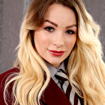 First pic of Penny Lee Curvy Pale Blonde in a Sexy Uniform