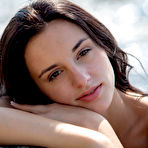 Third pic of Sexy brunette Sasha stripping bikini off by the ocean for Femjoy | Erotic Beauties