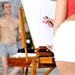 First pic of Kinky girl with the enjoyable shaved nub Abby Cross nasty oral and vaginal fucking