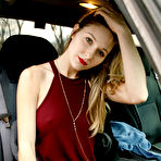 Fourth pic of Katie Darling in a Red Dress Outdoors