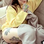 First pic of Tattooed babe showing tight ass in thong panties for Suicide Girls | Erotic Beauties
