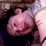 Third pic of Pale skinned Kathleen with tiny bare ass gets bent over and whipped by Janay