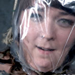 Third pic of SexPreviews - Felicia Fisher tattoo brunette in spider web rope bondage is toyed in her pussy