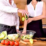 First pic of From Cooking Class to Pussy Eating Video with David Perry & Kira Queen & Missy Luv