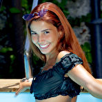 First pic of Agatha Vega Cute Wet Latina by the Pool
