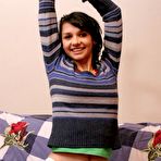 First pic of Abigail at AllTeenStars.com-Adorable Abigail taking off many layers of clothes