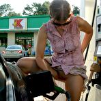 Third pic of Exposing her private parts in public