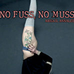 First pic of SexPreviews - Abigail Annalee tattoo brunette is spread bound in rope with red ballgag toyed to cum