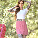 First pic of Penny Archer stimulates her stepbrother's dick with her sexy feet