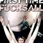 First pic of SexPreviews - Kinsley Anne busty blonde in jeans and high heels is rope bound and shaved pussy machined