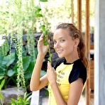 First pic of Cute Teen CloverQ Stripping Outdoor