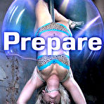 First pic of SexPreviews - Dia Zerva busty long hair blonde is rope bound in dungeon her body toyed and clamped