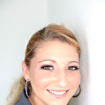 First pic of Busty bimbo Jessi Stone rubs dick between melons and also takes it in mouth