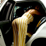 First pic of Nadia Serbinenko Fun in her Skoda