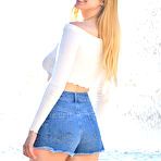 Second pic of Angel Tall Busty Blonde in Shorts