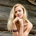 Fourth pic of Skinny nude teen Camelia stripteasing and posing outdoors | Erotic Beauties