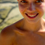 Fourth pic of Delilah G teasing nude outdoors on the beach for Stunning18 | Erotic Beauties