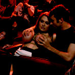 First pic of Cassandra Calogera with huge bound tits gets owned by James Deen for spectators