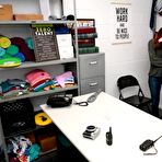 First pic of Surprise Creampie for Redhead Shoplyfter Aria Carson