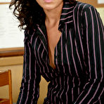 First pic of Gavin gets tortured with wooden clothespins and fucked with strapon by raven haired Cole Conners